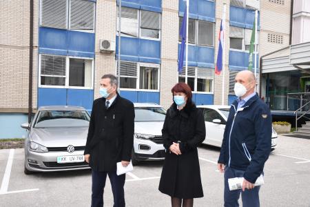 Župan občine Krško mag. Miran Stanko, direktorica občinske uprave Melita Čopar in predsednik komisije za participativni proračun Anton Petrovič