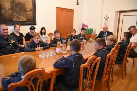 Župan sprejel mlade gasilce