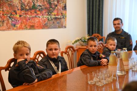 Župan sprejel mlade gasilce