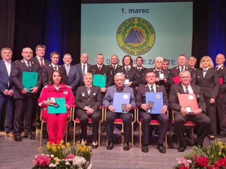 Slovesna podelitev priznanj ob dnevu civilne zaščite v Sevnici