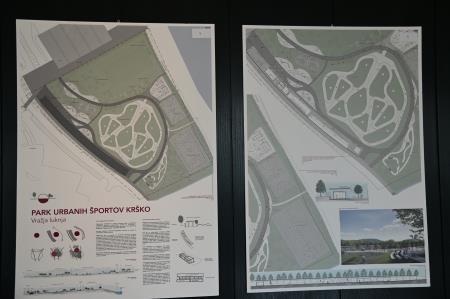 Odprtje razstave natečajnih elaboratov za Park urbanih športov Krško