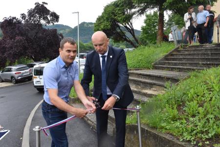 Odprtje obnovljene Delavske ulice na Senovem