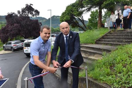 Odprtje obnovljene Delavske ulice na Senovem