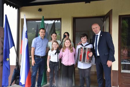 Odprtje obnovljene Delavske ulice na Senovem