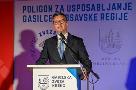 V Krškem odprli Poligon za usposabljanje gasilcev posavske regije