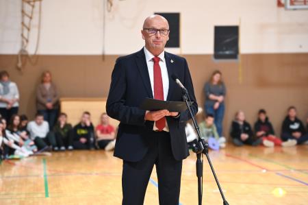 Slovesno odprli prenovljeno telovadnico OŠ Adama Bohoriča Brestanica