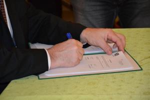 Podpis pogodbe