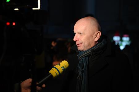 V Krškem prižgali praznične luči in osvetlili smreko na Trgu Matije Gubca