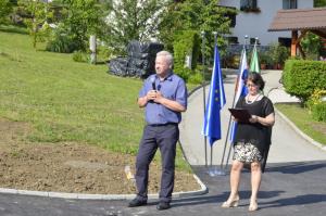 Odprli obnovljen odsek ceste Senovo - Belo