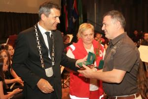 7. junij praznik občine Krško: Velika znaka Občine Krško Jerneju Žarnu ter družbi Gen - I