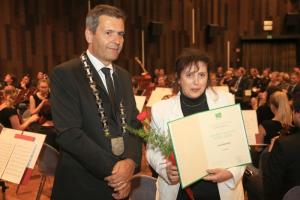 7. junij praznik občine Krško: Velika znaka Občine Krško Jerneju Žarnu ter družbi Gen - I