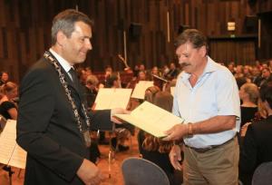 7. junij praznik občine Krško: Velika znaka Občine Krško Jerneju Žarnu ter družbi Gen - I