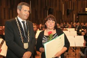 7. junij praznik občine Krško: Velika znaka Občine Krško Jerneju Žarnu ter družbi Gen - I