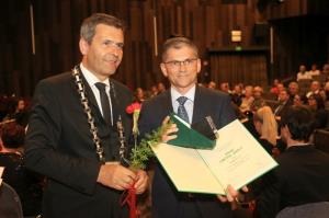 7. junij praznik občine Krško: Velika znaka Občine Krško Jerneju Žarnu ter družbi Gen - I