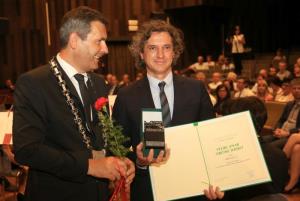 7. junij praznik občine Krško: Velika znaka Občine Krško Jerneju Žarnu ter družbi Gen - I