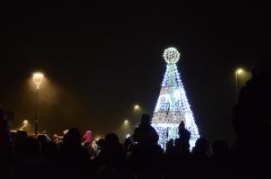 Spomin na lanskoletni prižig prazničnih luči.