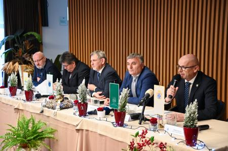 Skupna novinarska konferenca posavskih županov