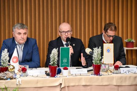 Skupna novinarska konferenca posavskih županov