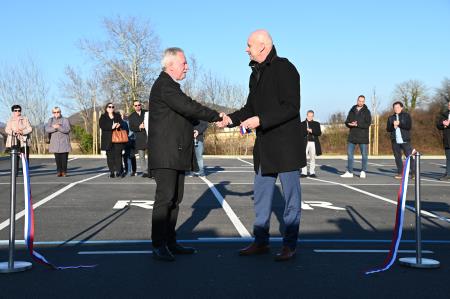 Uradno predali namenu parkirišče v Leskovcu pri Krškem