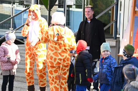 Obisk maškar na Mestni občini Krško