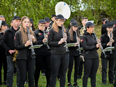 Na Trški Gori prižgali prvomajski kres