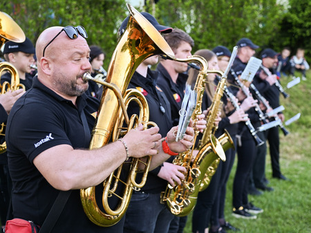 Na Trški Gori prižgali prvomajski kres