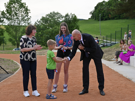 Slovesno odprtje prenovljenega šolskega igrišča pri Osnovni šoli Koprivnica