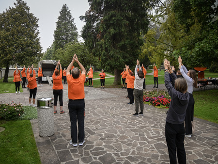 Evropski teden mobilnosti v Krškem začeli z vadbo »1000 gibov«