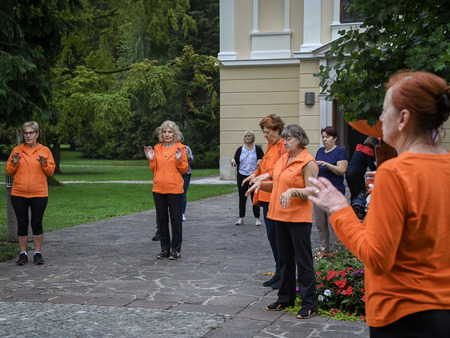 Evropski teden mobilnosti v Krškem začeli z vadbo »1000 gibov«