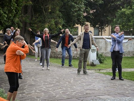 Evropski teden mobilnosti v Krškem začeli z vadbo »1000 gibov«