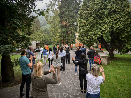 Evropski teden mobilnosti v Krškem začeli z vadbo »1000 gibov«