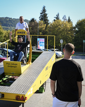 Dijaki in devetošolci sodelovali na delavnicah o varnosti v cestnem prometu