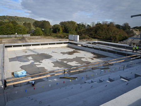 Ogled gradbišča Bazena Krško