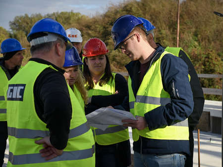 Ogled gradbišča Bazena Krško