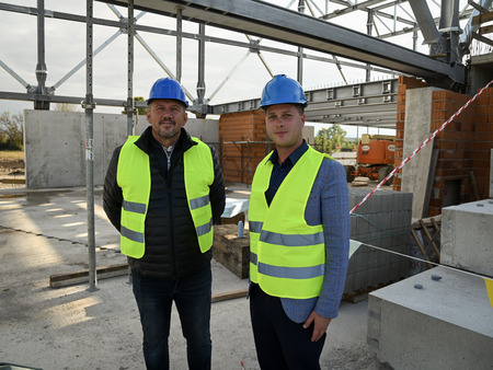 Ogled gradbišča Bazena Krško