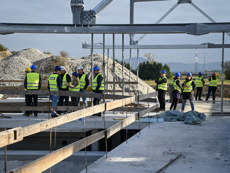 Ogled gradbišča Bazena Krško