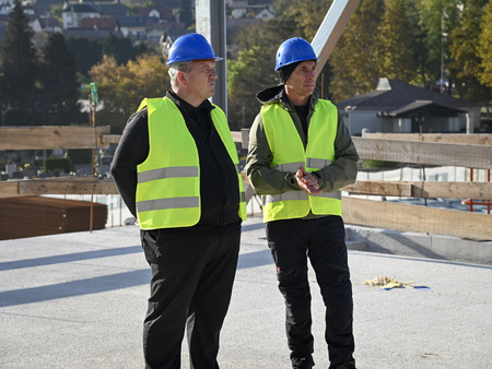 Ogled gradbišča Bazena Krško