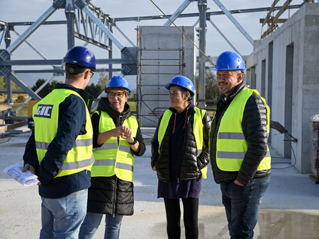 Ogled gradbišča Bazena Krško