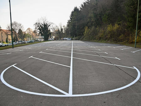 Urejeno začasno parkirišče na igrišču Šajspoh