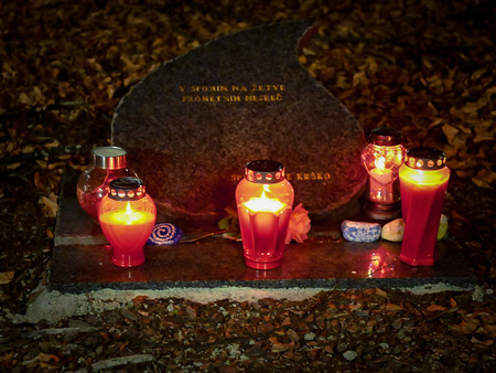 V Krškem so se žrtvam prometnih nesreč poklonili ob obeležju na Trgu Matije Gubca s prižigom sveč