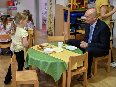 Tradicionalni slovenski zajtrk v Vrtcu Pravljica