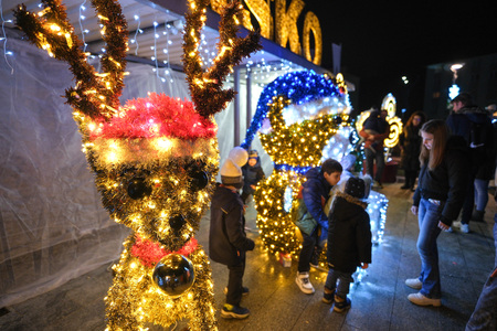Prižig prazničnih luči v Krškem 