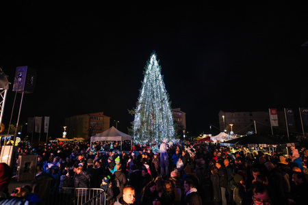Prižig prazničnih luči v Krškem 