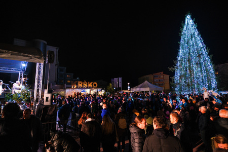 Prižig prazničnih luči v Krškem 