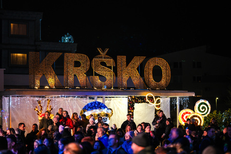 Prižig prazničnih luči v Krškem 