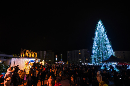 Prižig prazničnih luči v Krškem 