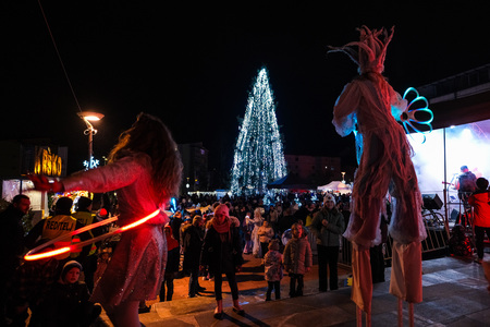 Prižig prazničnih luči v Krškem 