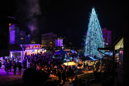 Prižig prazničnih luči v Krškem 