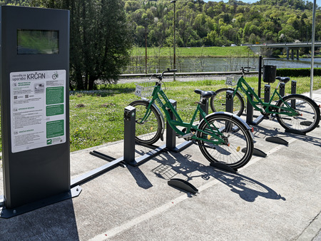Nova postaja za izposojo koles Krčan v Brestanici