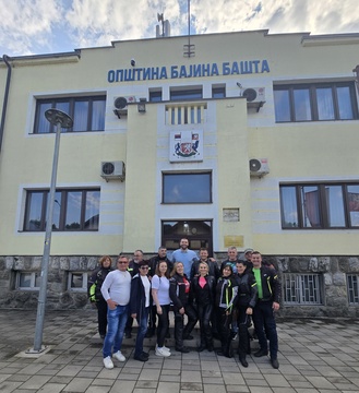 Motoristična skupina iz Krškega v pobrateni občini Bajina Bašta